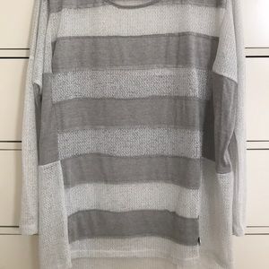 Silver and grey top.